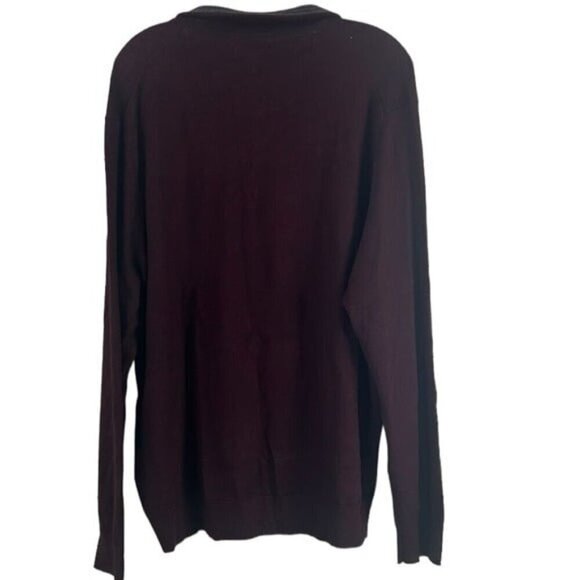 Mens Club Room SZ XL Merino Wool 1/4 Zip Long Sleeve PopOver Lightweight Sweater - Picture 3 of 11